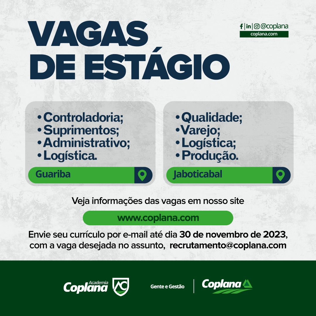 VAGAS DISPONÍVEIS